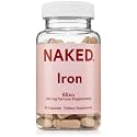 Naked Iron 65mg, 325mg Ferrous Bisglycinate - High Potency Iron Supplement for Iron Deficiency, Cellular Energy Support, Promotes Healthy Red Blood Cell Production, Non-GMO, Gluten-Free, 60 Capsules