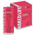 Naked Life Non-Alcoholic Drinks, Cosmo, Zero Sugar, Low Calorie, Alcohol-Free Cocktails 4 pack, 8.4 fl oz cans