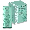 Naked Life Non-Alcoholic Drinks, Mojito, Zero Sugar, Low Calorie, Alcohol-Free Cocktails 4 pack, 8.4 fl oz cans