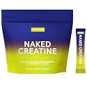 NAKED Pure Micronized Lemon Lime Creatine Monohydrate Stick Packs, Vegan, Non-GMO, Gluten Free, Soy Free. Aid Strength Gains, No Additives - 30 Stick Packs