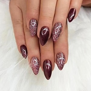 nakhi 24 reusable artificial fake nail set  lightweight amp long lasting quick fix for festivals amp special occasions w1061