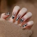 Nakhi 24 Reusable Artificial Fake Nail Set | Lightweight &amp; Long Lasting| Quick Fix For Festivals &amp; Special Occasions (Cz071)