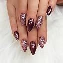 Nakhi 24 Reusable Artificial Fake Nail Set | Lightweight &amp; Long Lasting| Quick Fix For Festivals &amp; Special Occasions (W1061)