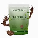 NAKPRO NUTRITION Pea Protein Isolate | 500g Chocolate | 26g Protein | Plant Based Protein Powder