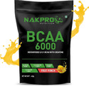Nakpro BCAA 6000 | Instantized 2:1:1 BCAA | helps in High Intensity Training / Workout| BCAA