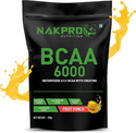 Nakpro BCAA 6000 | Instantized 2:1:1 BCAA | helps in High Intensity Training / Workout| BCAA