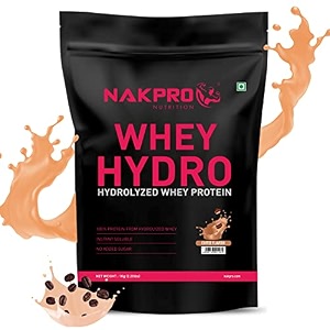 nakpro hydro whey protein hydrolyzed  2489g protein 545g bcaa  easy mixing low carbs easy digesting whey protein supplement powder for men women amp athletes  1 kg coffee
