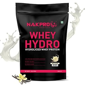 nakpro hydro whey protein hydrolyzed  2489g protein 545g bcaa  easy mixing low carbs easy digesting whey protein supplement powder for men women amp athletes  1 kg chocolate