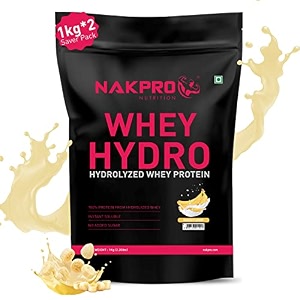 nakpro hydro whey protein hydrolyzed  2489g protein 545g bcaa  easy mixing low carbs easy digesting whey protein supplement powder for men women amp athletes  1 kg chocolate
