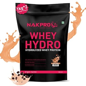 nakpro hydro whey protein hydrolyzed  2489g protein 545g bcaa  easy mixing low carbs easy digesting whey protein supplement powder for men women amp athletes  1 kg coffee