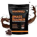 NAKPRO PERFORM MASS GAINER | High Protein &amp; High Calorie | 15g Protein, 3.3g BCAA |Added Vitamins &amp; Minerals|Easy Mixing, Easy Digesting Powder for Men &amp; Women | 1 Kg Chocolate Flavour (10 Servings)