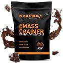 NAKPRO PERFORM MASS GAINER | High Protein &amp; High Calorie | Easy Mixing, Easy Digesting Mass Gainer Powder for Men &amp; Women | 1 Kg Double Rich Chocolate Flavour