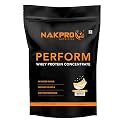 NAKPRO NUTRITION Perform Whey Protein Concentrate | 500g Banana flavour | 24g Protein, Trustified Certified