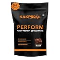 NAKPRO NUTRITION Perform Whey Protein Concentrate | 2kg DoubleRich-Chocolate | 24g Protein, Trustified Certified