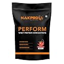NAKPRO NUTRITION Perform Whey Protein Concentrate | 500g Strawberry | 24g Protein, Trustified Certified