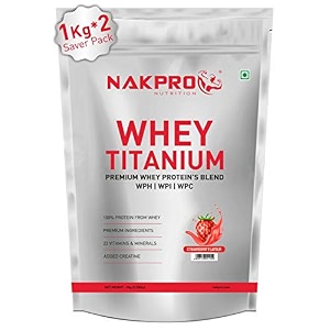 nakpro titanium tri blend whey protein hydrolyzed isolate amp concentrate  2549g protein 1150g eaa 560g bcaa  added vitamins minerals amp creatine-banana-1 kg
