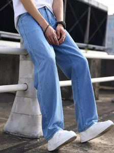 Nalaka Loose Fit Men Light Blue Jeans