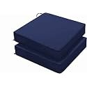 Sofa Foam Cushions in Velvet Zip Cover Warm and Decent Visual |Stretchy Soft Velvet Fabric | Multipurpose Using Cover (Seat - 22"x21"x4" Back - 21"x18"x4") | Density:- 32 Foam (Blue).