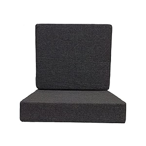 sofa foam cushions with zip cover sofa gaddi seat - 2234x2134x434 back - 2134x1834x434 density- 32 foamblack