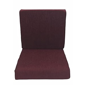 sofa foam cushions with zip cover sofa gaddi seat - 2234x2134x434 back - 2134x1834x434 density- 32 foamdark maroon