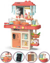 NAMANSHUTEX Modern Kitchen Set Toys with 42 Pcs Lights & Sounds
