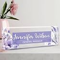 Name Plate for Desk, Personalized Office Decor for Women and Men, Acrylic Accessories, Employee Appreciation Gifts for Boss, Manager, Teacher, Nurse