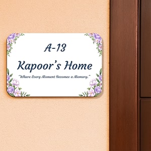 name plate for home entrance outdoor  customized name plate  wooden customized house number plate  house number plate outdoor  home or office decorative personalized sign 30x20 cm