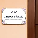 Name Plate For Home Entrance Outdoor | Customized Name Plate | Wooden Customized House Number Plate | House Number Plate Outdoor | Home or Office Decorative Personalized Sign (30x20 CM)