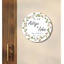 Name Plate Home Entrance Outdoor – Personalized Wooden Round Door Name Board with Flat Number & Family Name | Custom MDF Wall Sign for Apartment, House, Villa (30x30 CM)