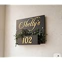 Name Plate for Home Entrance Outdoor Wooden Acrylic Custom House Number Plate with Laser Engraving | Personalized Name Plate for House Door | Modern Stylish Home NamePlate | Personalized Acrylic Name Plate
