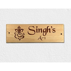 name plate for home entrance  wooden personalized name plate  personalized wooden name plate for homeflatvillabungalowoffice  30x9cm  pure handmade engraved on teak wood