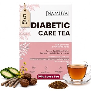 namhya diabetes care tea  blood sugar balance support  100gm loose tea