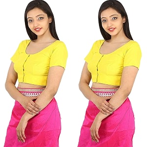 Namita Womens Rubia Cotton Solid Half Sleeve