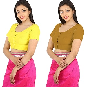 Namita Womens Rubia Cotton Solid Half Sleeve