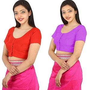 Namita Womens Rubia Cotton Solid Half Sleeve