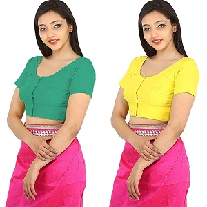Namita Womens Rubia Cotton Solid Half Sleeve