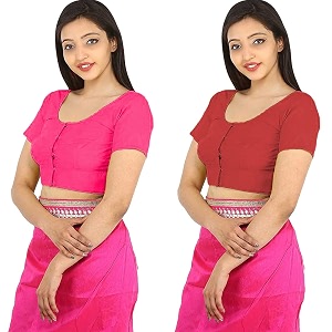 Namita Womens Rubia Cotton Solid Half Sleeve