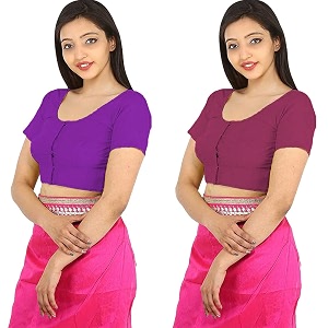 Namita Womens Rubia Cotton Solid Half Sleeve