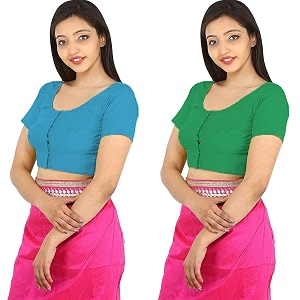 Namita Womens Rubia Cotton Solid Half Sleeve