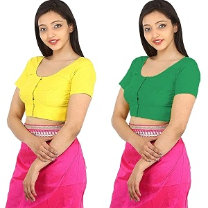 Namita Womens Rubia Cotton Solid Half Sleeve