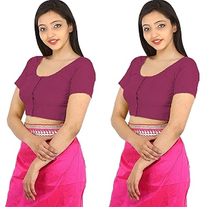 Namita Womens Rubia Cotton Solid Half Sleeve