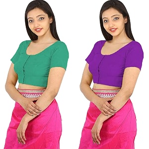 Namita Womens Rubia Cotton Solid Half Sleeve