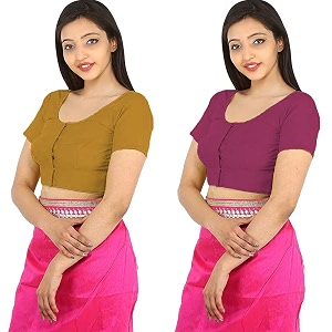 Namita Womens Rubia Cotton Solid Half Sleeve