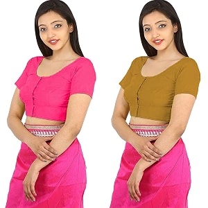 Namita Womens Rubia Cotton Solid Half Sleeve