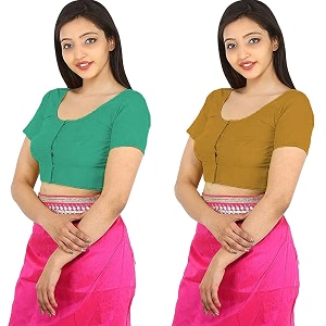 Namita Womens Rubia Cotton Solid Half Sleeve