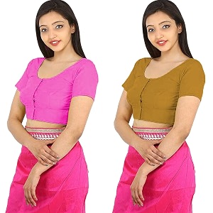 Namita Womens Rubia Cotton Solid Half Sleeve