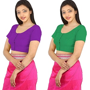 Namita Womens Rubia Cotton Solid Half Sleeve