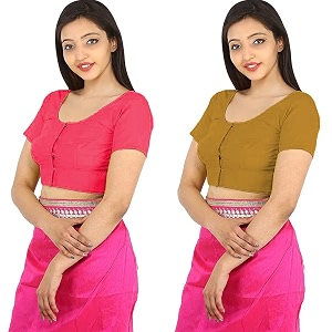 Namita Womens Rubia Cotton Solid Half Sleeve
