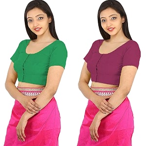 Namita Womens Rubia Cotton Solid Half Sleeve