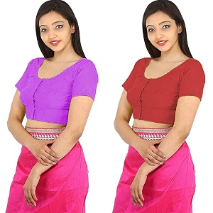 Namita Womens Rubia Cotton Solid Half Sleeve